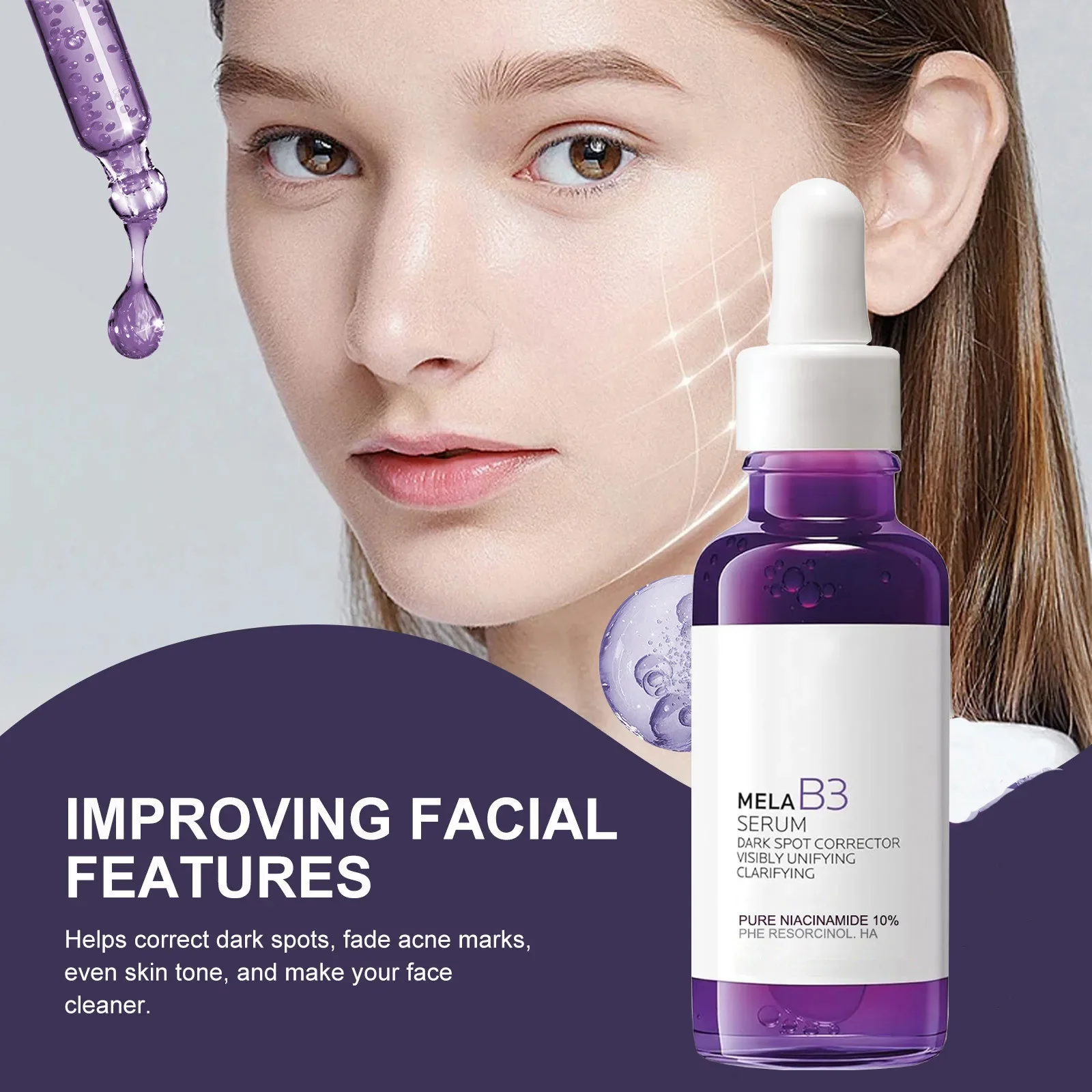 Skincare La Roche Posay - B3 Purple Serum Rozjaśniające Skórę Redukujące