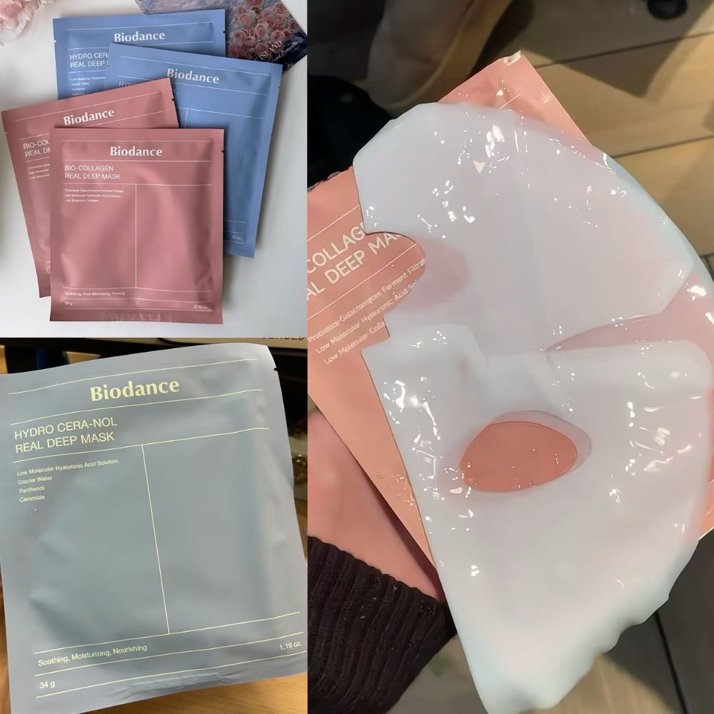 Skincare La Roche Posay - Koreańska maska w płatkach z bio-kolagenem,