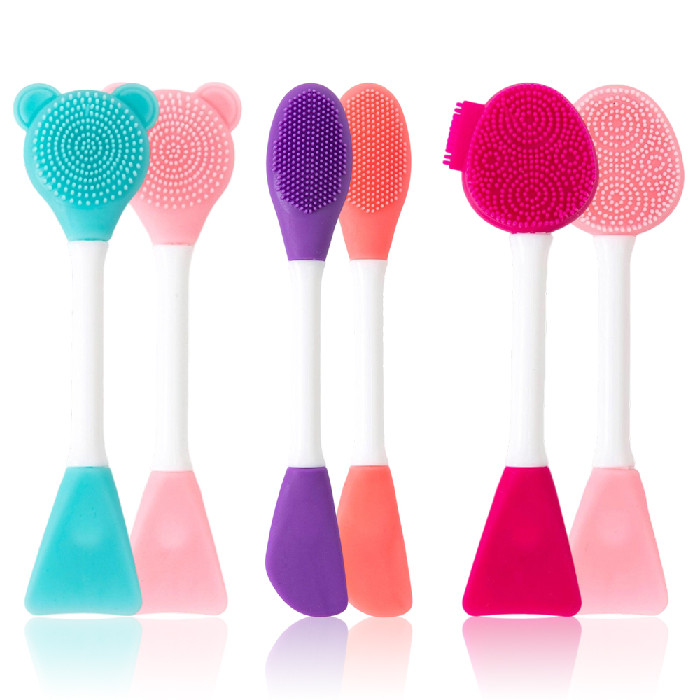 Skincare B Erl - Silikonowa szczoteczka do oczyszczania twarzy, aplikator